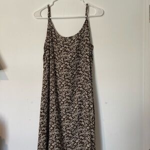 All that Jazz Black and White Floral Midi Dress